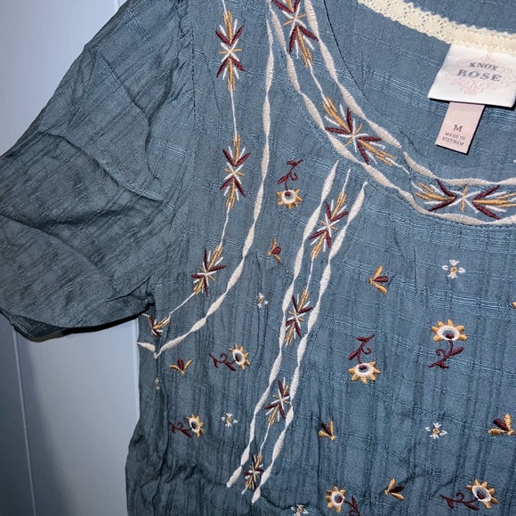 Knox Rose dusty blue blouse - Picture 3 of 4